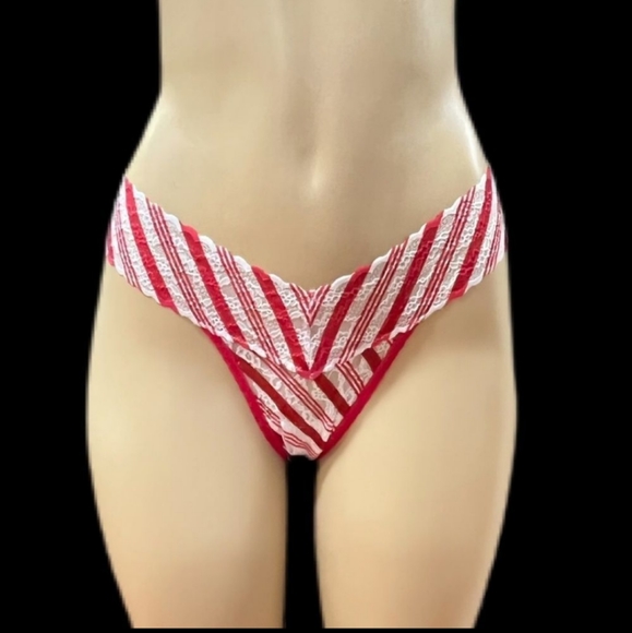 Victoria secret Candy Cane Thong Panties-OS - Picture 4 of 7